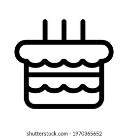 cake icon or logo isolated sign symbol vector illustration - high quality black style vector icons
