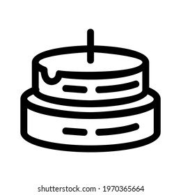 cake icon or logo isolated sign symbol vector illustration - high quality black style vector icons
