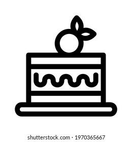 cake icon or logo isolated sign symbol vector illustration - high quality black style vector icons

