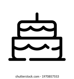 cake icon or logo isolated sign symbol vector illustration - high quality black style vector icons
