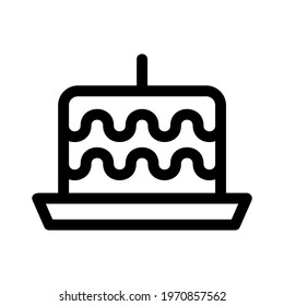 cake icon or logo isolated sign symbol vector illustration - high quality black style vector icons
