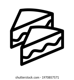 cake icon or logo isolated sign symbol vector illustration - high quality black style vector icons
