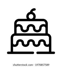 cake icon or logo isolated sign symbol vector illustration - high quality black style vector icons
