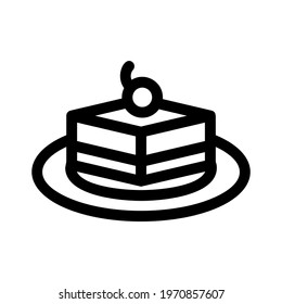 cake icon or logo isolated sign symbol vector illustration - high quality black style vector icons
