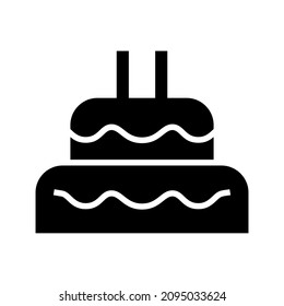 cake icon or logo isolated sign symbol vector illustration - high quality black style vector icons
