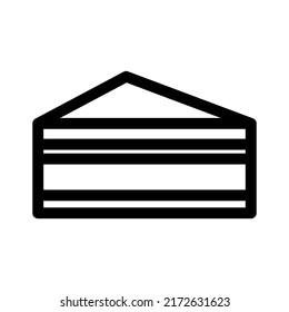 cake icon or logo isolated sign symbol vector illustration - high quality black style vector icons
