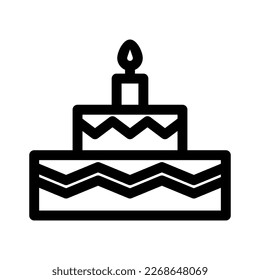 cake icon or logo isolated sign symbol vector illustration - high quality black style vector icons
