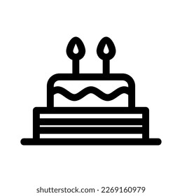 cake icon or logo isolated sign symbol vector illustration - high quality black style vector icons
