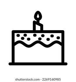 cake icon or logo isolated sign symbol vector illustration - high quality black style vector icons
