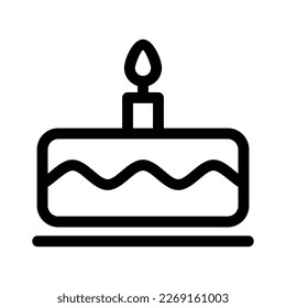 cake icon or logo isolated sign symbol vector illustration - high quality black style vector icons

