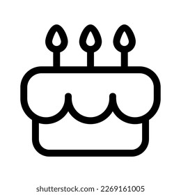 cake icon or logo isolated sign symbol vector illustration - high quality black style vector icons

