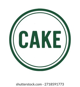 cake icon logo seal vector on white background
Vector stamp icon