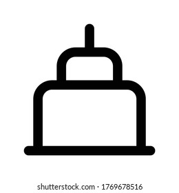 Cake Icon Logo Template Illustration Design