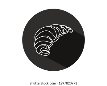 cake icon with long shadow, cake icon with modern line art style, cute cake illustrations, cake icon
