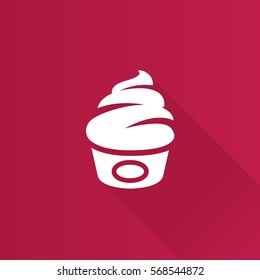 Cake icon in Metro user interface color style. Food sweet delicious