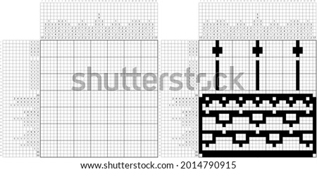 Cake Icon Nonogram Pixel Art, Logic Puzzle Game Griddlers, Pic-A-Pix, Picture Paint By Numbers, Picross, Food Icon, Baked Sweet Food Vector Art Illustration
