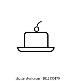 Cake icon on white background