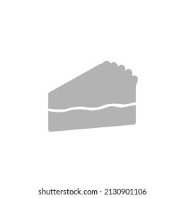 cake icon on a white background, vector illustration