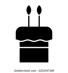 Kuchensymbol auf weißem Hintergrund. Vektorgrafik.