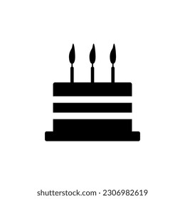 Cake icon on white background.