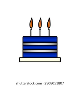 Cake icon on white background.