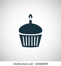 cake icon on white background 