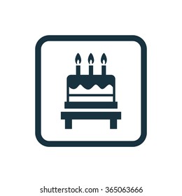 cake icon, on white background