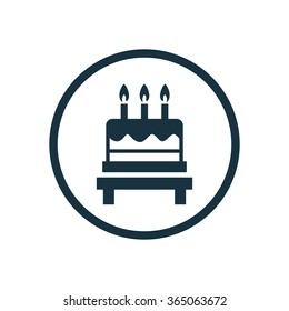 cake icon, on white background