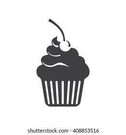Cake icon on the white background
