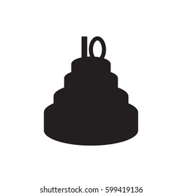 cake icon on the white background