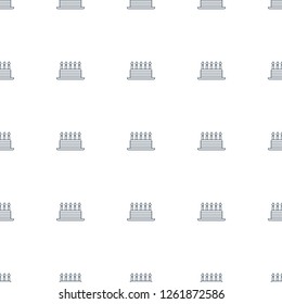 cake icon pattern seamless white background. Editable line cake icon. cake icon pattern for web and mobile.