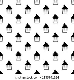 cake icon in Pattern style on white background