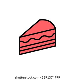 Cake icon set illustration. Cake sign and symbol. Birthday cake icon