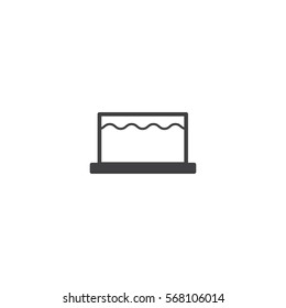 cake icon. sign design