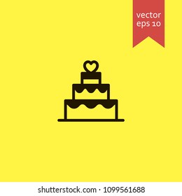 cake. cake icon. sign design. Vector EPS 10.