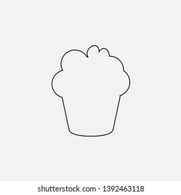 cake icon sign signifier vector