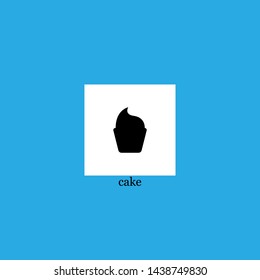 cake icon sign signifier vector