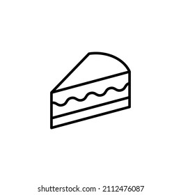 Cake icon. Cake sign and symbol. Birthday cake icon