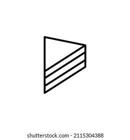 Cake icon. Cake sign and symbol. Birthday cake icon