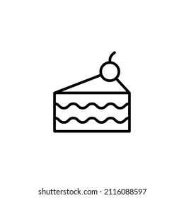 Cake icon. Cake sign and symbol. Birthday cake icon