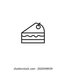 cake icon, cake sign vector for web site Computer and mobile app 
