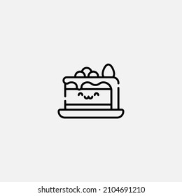 Cake icon sign vector,Symbol, logo illustration for web and mobile