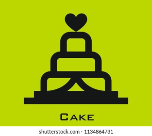 Cake icon signs