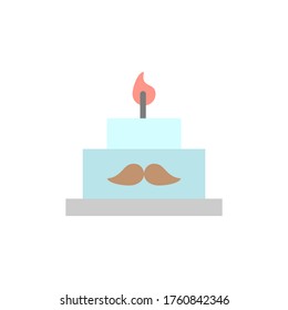 Icono de pastel. Elementos de vector de color simples de las actividades culturales iconos para ui y ux, sitio web o aplicación móvil
