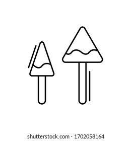 Icono de pastel. Línea simple, contorno vectorial elementos del objeto de cocina para ui y ux, sitio web o aplicación móvil