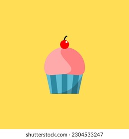 Cake icon simple vector perfect illustration