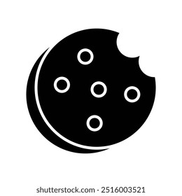Cake icon solid vector design in trendy style