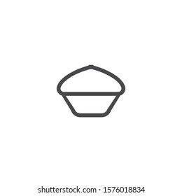 Cake icon. Sweet dessert symbol. Logo design element