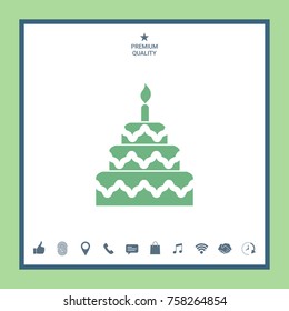 Cake icon symbol
