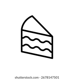 Cake icon symbol for apps and websites. Cake sign and symbol. Birthday cake icon